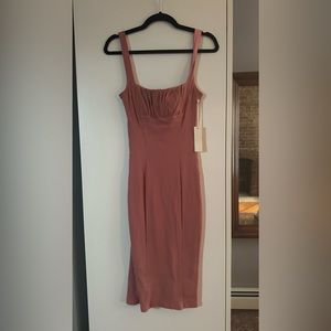 NWT Pink Ribbed Dress